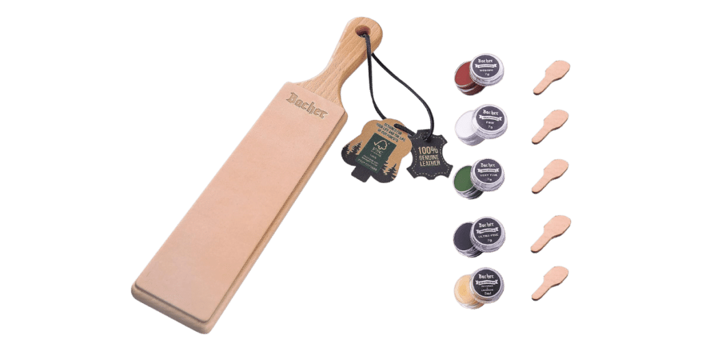 Bacher Premium Leather Strop For Knife Sharpening With Polishing Compound A Comprehensive Review